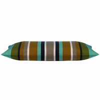 Corban Aqua Rectangle 35x70cm Striped Multicoloured Cushion Cover Nautical