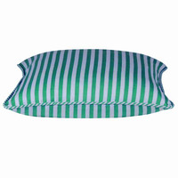 Dandi Pale Aqua Blue / Green &amp; White Striped Cushion Cover 40x40cm