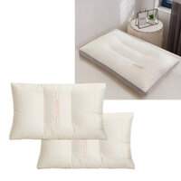 Twin Pack Pearl Protein &amp; Latex Skin Friendly Standard Pillows 48 x 74 cm