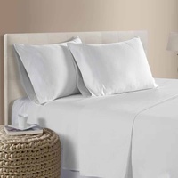 400TC 100% Cotton Sateen Premium Sheet Set 40cm Wall Mocha Single