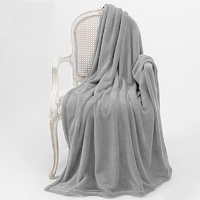 Bambury Microplush Throw Rug Silver