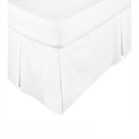 KINGDOM Box Pleated Valance White - DOUBLE