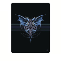 Anne Stoke Dragon Duo Polar Fleece Throw