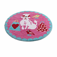 Jiggle &amp; Giggle Born To Shop Floor Rug Round 80 cm Diameter