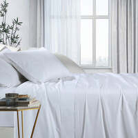 1000tc bamboo cotton sheet set king white