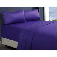 1000tc egyptian cotton 1 fitted sheet and 2 pillowcases mega queen violet