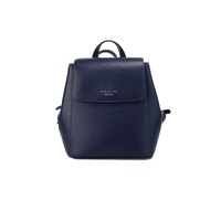 Kate Spade Women's Madison Navy Saffiano Leather Medium Flap Shoulder Backpack Bag - One Size