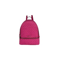 Michael Kors Women's Rhea Medium PVC Backpack Bookbag Dragon Fruit - One Size