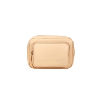 Burberry Women's Small Branded Peach Pink Grainy Leather Camera Crossbody Bag - One Size