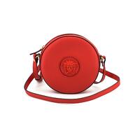 Versace Round Shoulder Bag with Zip Closure and Medusa Head Logo Hardware One Size Women