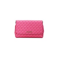 Michael Kors Women's Jet Set Medium Electric Pink Convertible Pouchette Crossbody Bag - One Size