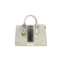 Michael Kors Women's Sheila Medium Crossbody Satchel Purse Bag Pale Gold - One Size