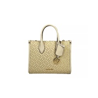 Michael Kors Women&#39;s Mirella Small Top Zip Crossbody Tote Bag Creme - One Size