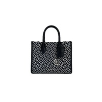 Michael Kors Women's Mirella Small Top Zip Crossbody Tote Bag Black - One Size