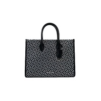 Michael Kors Women's Mirella Medium Top Zip Crossbody Tote Bag Black - One Size