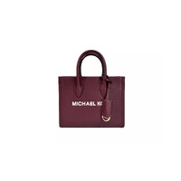 Michael Kors Women's Mirella Small Top Zip Tote Bag Maroon - One Size