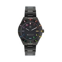 Adidas Unisex&#39;s Black Stainless Steel Watch - One Size