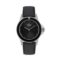 Adidas Unisex's Black Fabric Watch - One Size