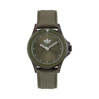 Adidas Unisex&#39;s Green Fabric Watch - One Size