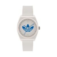 Adidas Unisex's White Silicone Watch - One Size