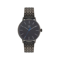 Adidas Unisex&#39;s Black Stainless Steel Watch - One Size