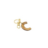 Alviero Martini Prima Classe Women's Beige Leather Keychain - One Size