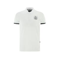 Aquascutum Men&#39;s White Cotton Polo Shirt - XL