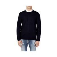Armani Exchange Men's Blue Wool T-Shirt - 46 IT