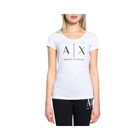 Armani Exchange Women's White Cotton Tops &amp; T-Shirt - XL