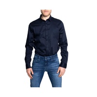 Armani Exchange Men&#39;s Blue Cotton Shirt - 44 IT