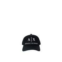 Armani Exchange Men's Black Cotton Hats &amp; Cap - One Size