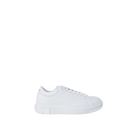 Armani Exchange Men's White Leather Sneaker - 43 EU