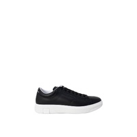 Armani Exchange Men&#39;s Black Leather Sneaker - 45 EU