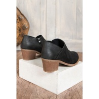Black Tulip Opening Suede Ankle Boots - 37 EU