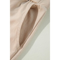 Parchment Split Long Cardigan and Skinny Pants Lounge Set - 2XL