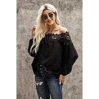 Azura Exchange Lace Off The Shoulder Top - S