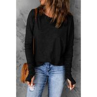 Azura Exchange Crew Neck Long Sleeve Long Sweatshirt - S