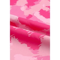 Pink Leopard Frilled Collar Printed Tank Top - M