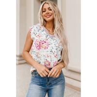 Azura Exchange Lace Splicing Sleeveless Blouse - XL