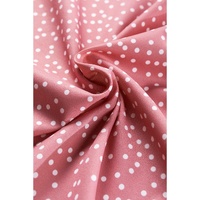 Pink Polka Dots Ruffle Flutter Sleeve Frilled Neck Blouse - XL