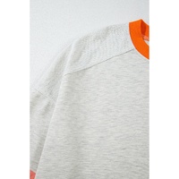 Apricot Western Aztec Patch Mineral Wash Loose Fit Top - L
