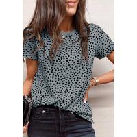 Azura Exchange Cheetah Print Short Sleeve T Shirt - S