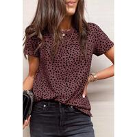 Azura Exchange Cheetah Print Short Sleeve T-Shirt - XL
