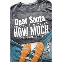 Azura Exchange Christmas Funny Saying Print T-Shirt - L