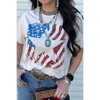 Azura Exchange Graphic Print Crew Neck T Shirt - M