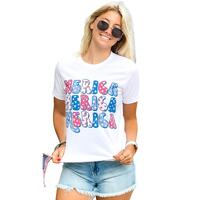 Azura Exchange Graphic Tee with MERICA Flag Element - M