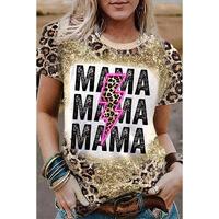 Azura Exchange Lightning Graphic Leopard Dyed T Shirt - S