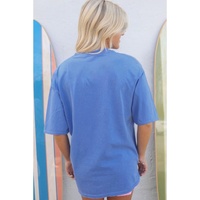 Sky Blue Rodeo Forever Western Graphic Tee - L