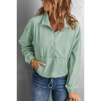 Azura Exchange Front Zip Pocket Sweatshirt - M