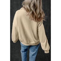 Smoke Gray Zip-up Stand Neck Kangaroo Pocket Sweatshirt - 2XL